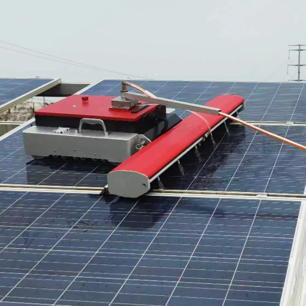 cleaning robot equipment intelligent photovoltaic panel cleaning robot Remote control tracked solar panel cleaner