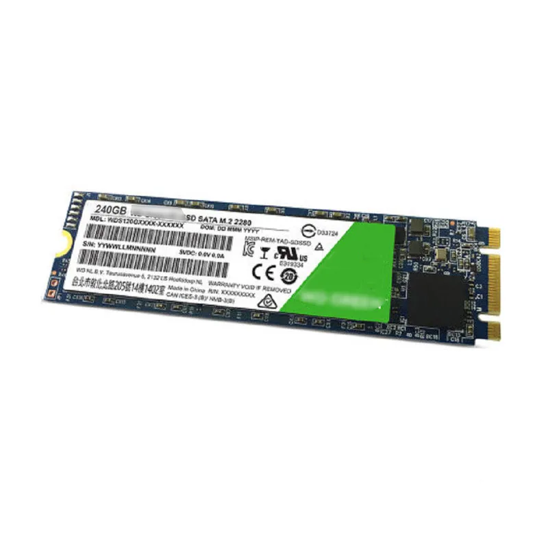  100% Оригинальный Wester D-цифровая зеленый SSD 120 ГБ 240 M.2 2280 545 МБ/с. Внутренний твердотельный накопитель жесткий диск ноутбука
