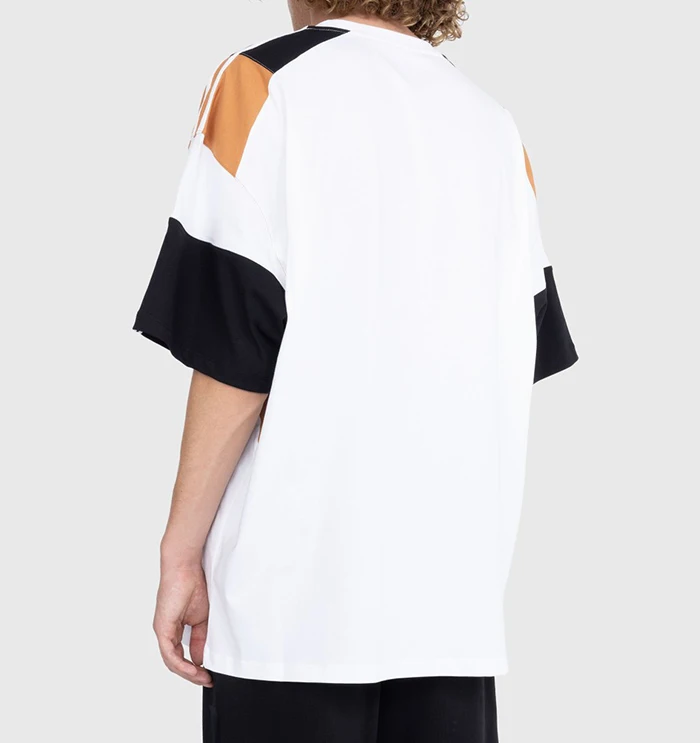 luxury puff print t-shirts heavy cotton man t-shirt double layer sleeve printed shirts fitted oversized graphic pocket t shirt