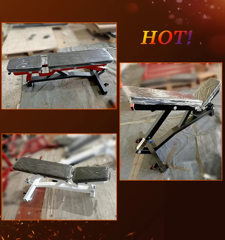 commercial gym equipment Best steel tube training adjustable bench that used in building shape