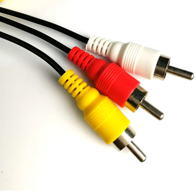 Audio Video 3RCA to 3RCA Cable  3 Rca Male to 3 Rca Male Audio Video Extension Cable 3RCA Audio Cable