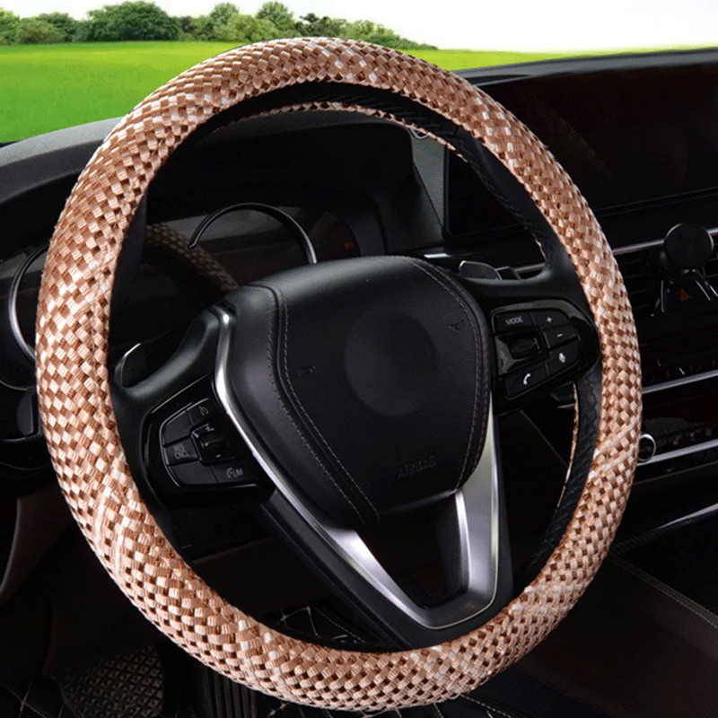 
lovely Style ice silk soft Car Steering Wheel Cover Waterproof Neoprene steering wheel cover customized high Guarantee quality 