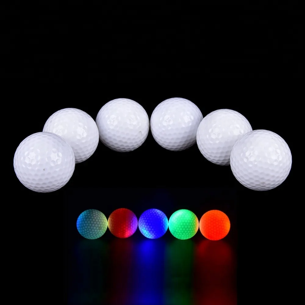 Soft Tournament LED Golf Balls Personalized Logo Golf Ball Hot Selling Custom Urethane Golf Play One Piece Ball Sport Golfball