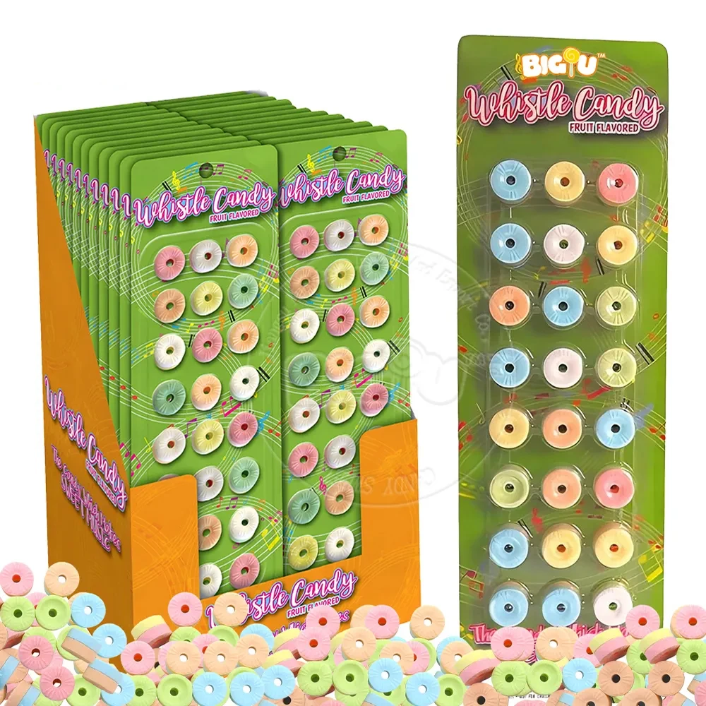 Halal candy manufacturers sale Bulk Fruit Flavor Whistle Candy hard tablets candy