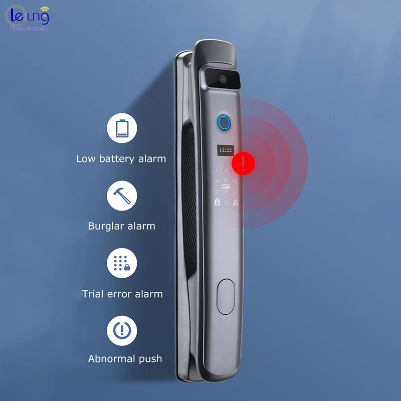 Security Lock Tuya Wifi Smart Camera Door Lock With Fingerprint Password Rfid Card Keyless Sensor Camera Smart Locks