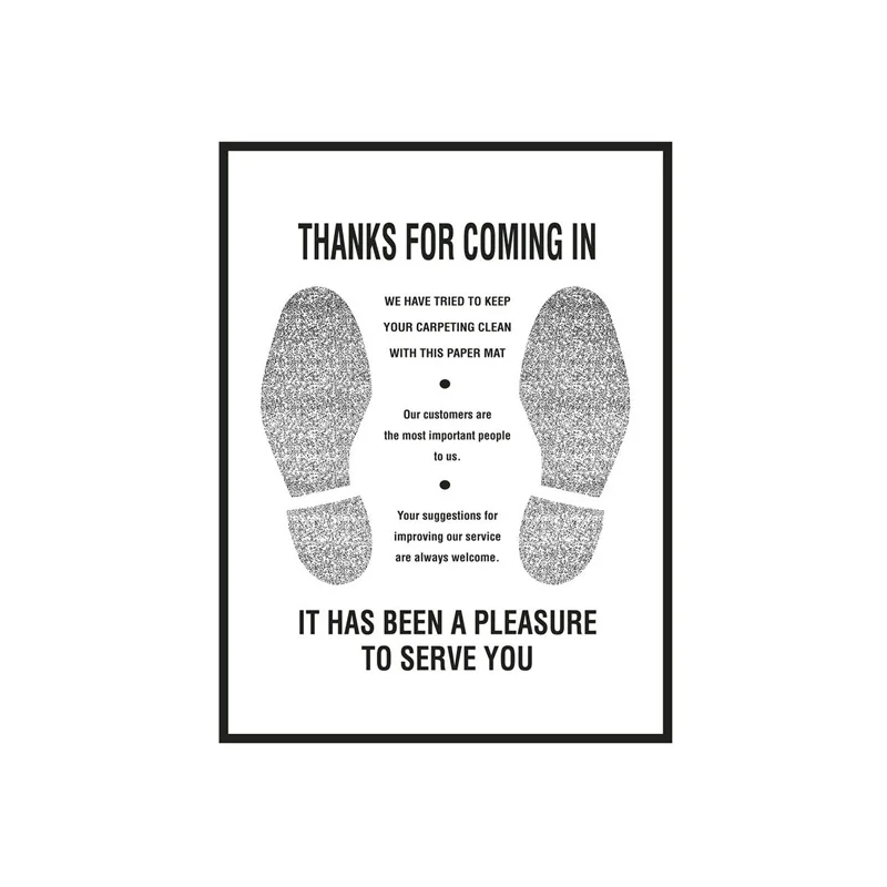 custom great quality disposable plastic car floor mat waterproof pe floor mat for cars