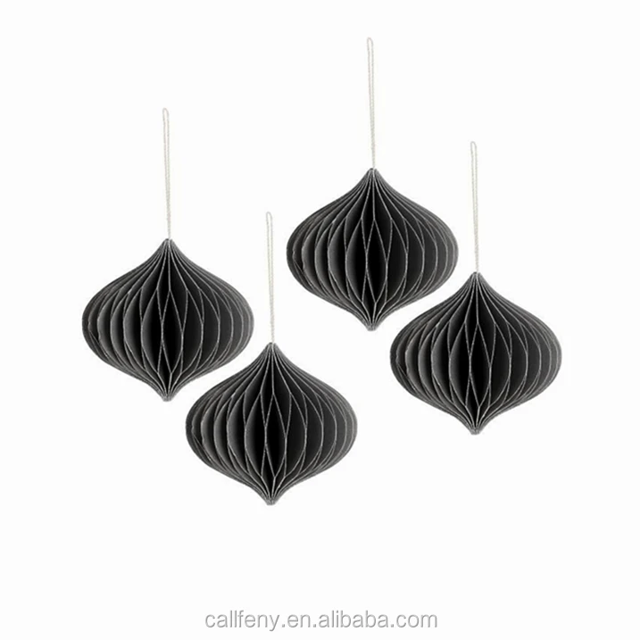  Подвесное украшение рождественские бумажные сотовые украшения шарики 3D блестящие края на