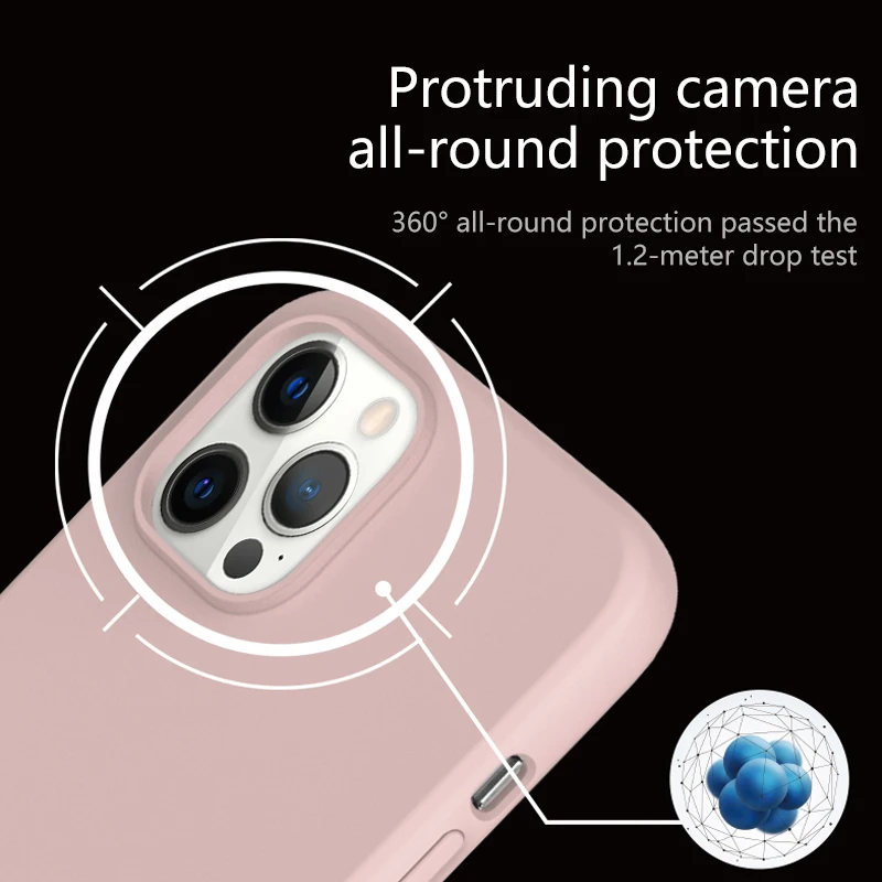Силиконовый чехол для телефона Apple Iphone 11 12 13 Pro Max Mini 7 8 6S Plus Xr X Xs 5 Se противоударный Заводская оптовая