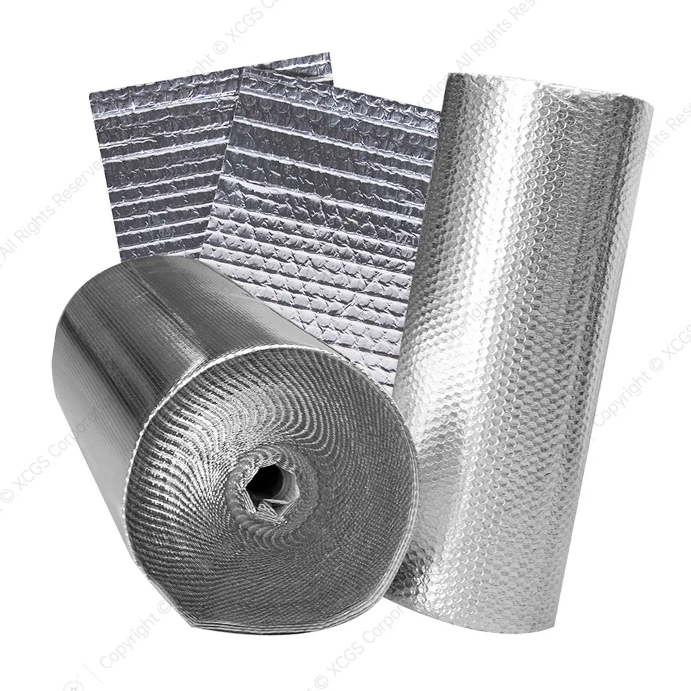 Custom Thickness Size Heat Resistant Thermal Insulated Roll Warehouse Roof Construction Aluminum Foil Bubble Insulation Sheet