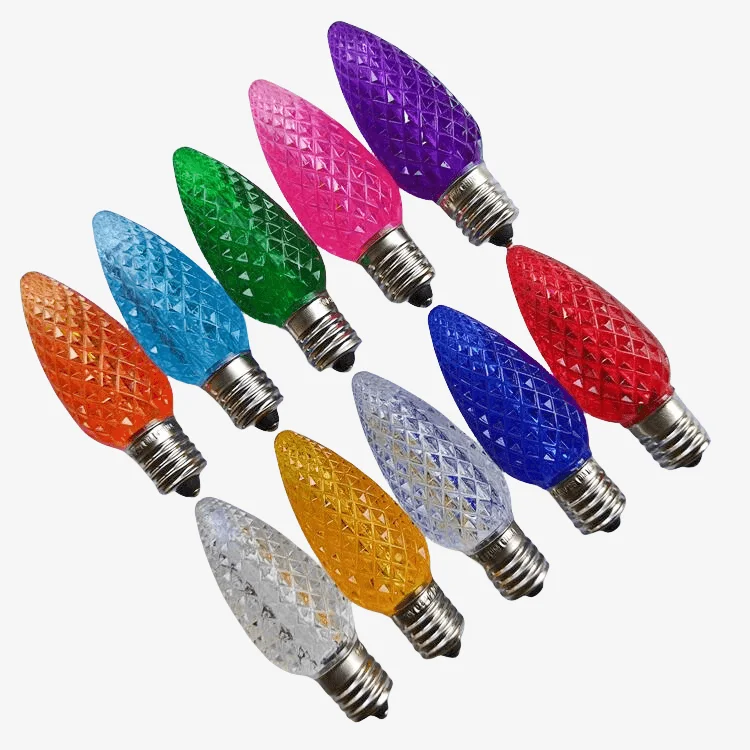 Высококачественные прочные Рождественские лампочки C9 LED E17
