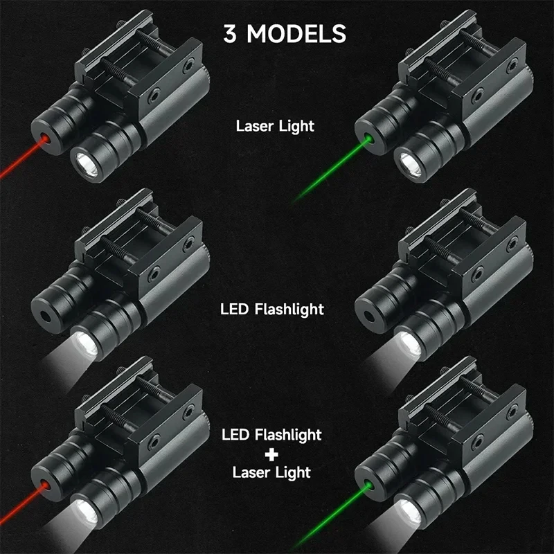 Tactical Red Dot Laser Sight Flashlight Combo Shockproof Calibrator Hunting Laser + Remote Control Switch