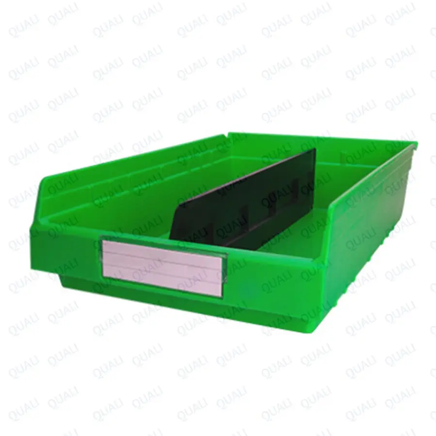 Quali Factory Supply Sundries Plastic Storage Boxes 500*200*165mm Tool Container Divided Bin