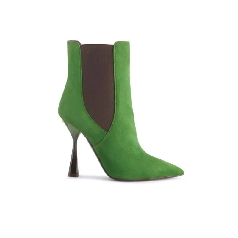 Global Best Sale High Quality Fashion Style Women Anke Boots Shoes With Elastic Band Closure For Sale