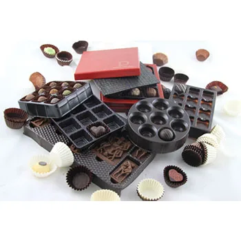 
Hot selling PET plastic chocolate trays with divider 