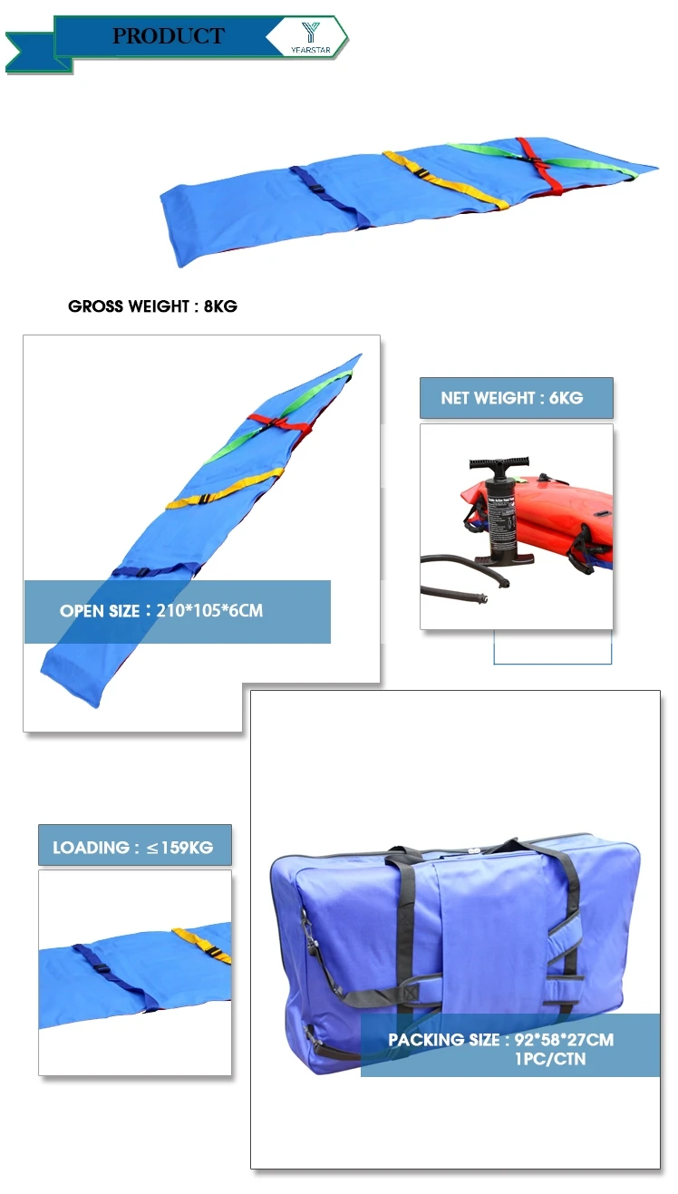 Hot Sale Medical Emergency EMS PVC Vacuum Mattress Stretcher For medical emergency folding stretcher Ambulance