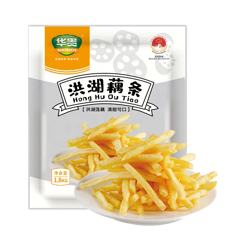 Lotus Root Chips 1.8kg lotus root silk french fries semi-finished products manufacturers super hotel commercial Lotus root strip