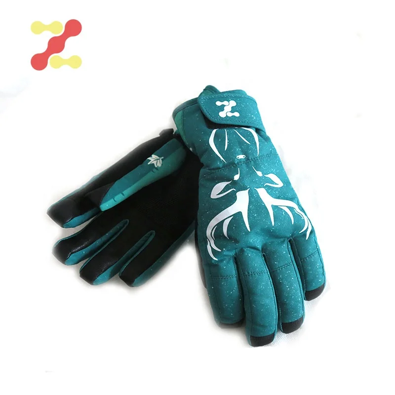 Customized  Children Snow Gloves Waterproof  for Skiing Cycling  winter gloves for kids small moq
