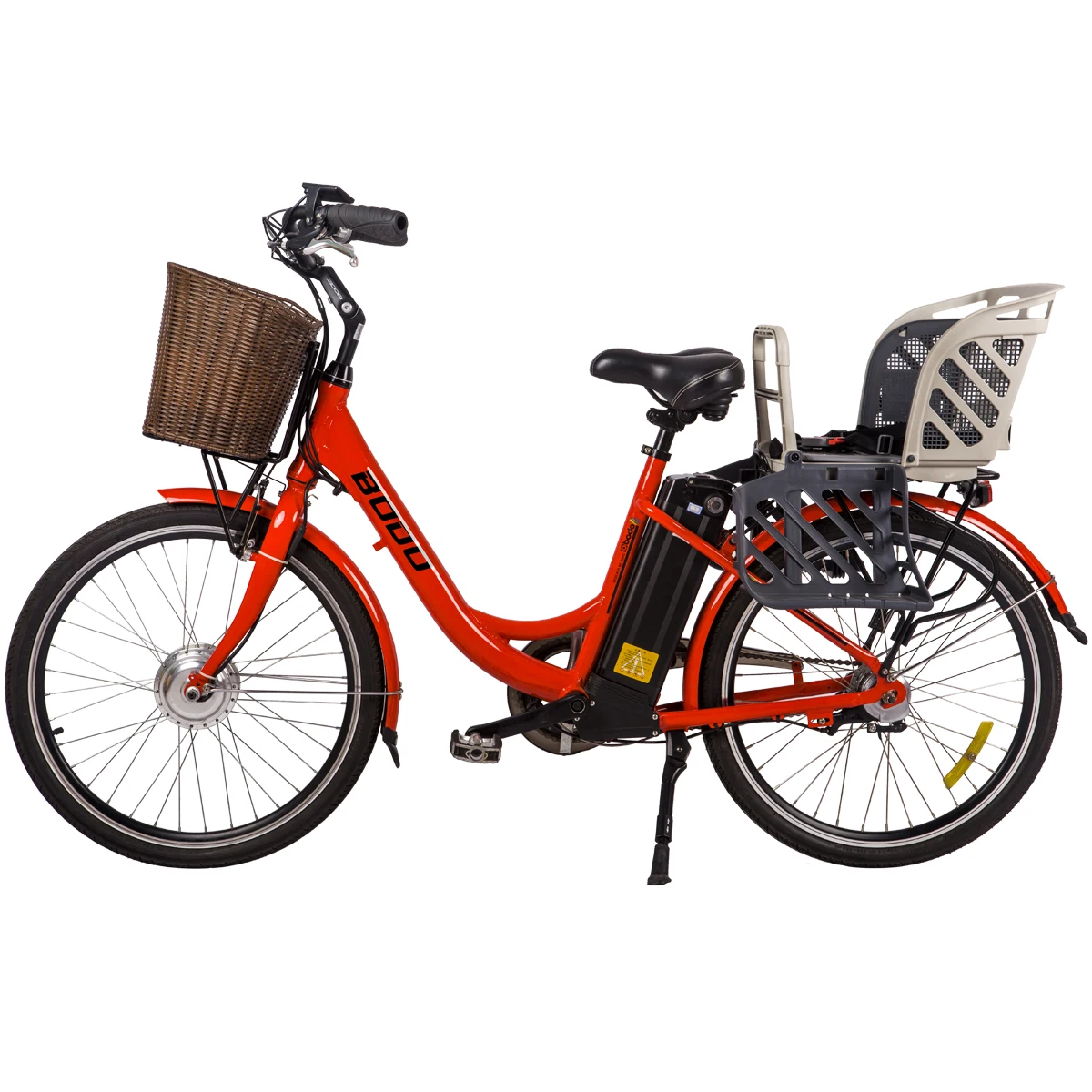 24 inch internal variable speed electric city bicycle e commuter bike green ebike with front basket and lights