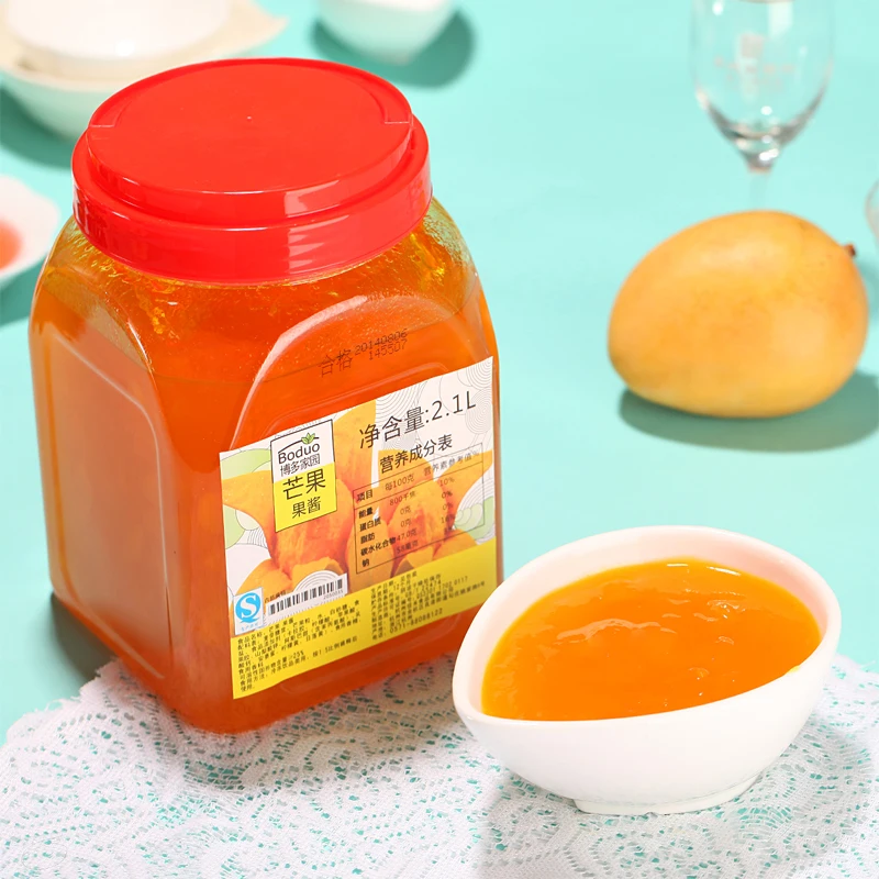 
HALAL Supported Wholesales Fruit Jam Mango Jam for Bubble Tea 