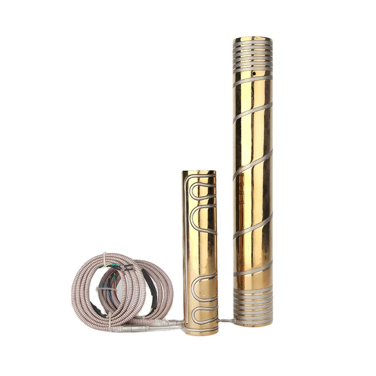 Brass nozzle coil electric heater for hot runner system