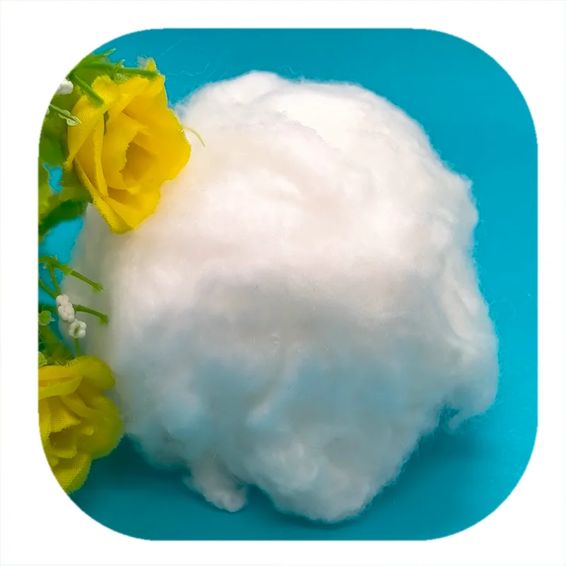 high quality bicomponent fiber 2D PCM PE/PP ES fiber for thermol bonded nonwoven