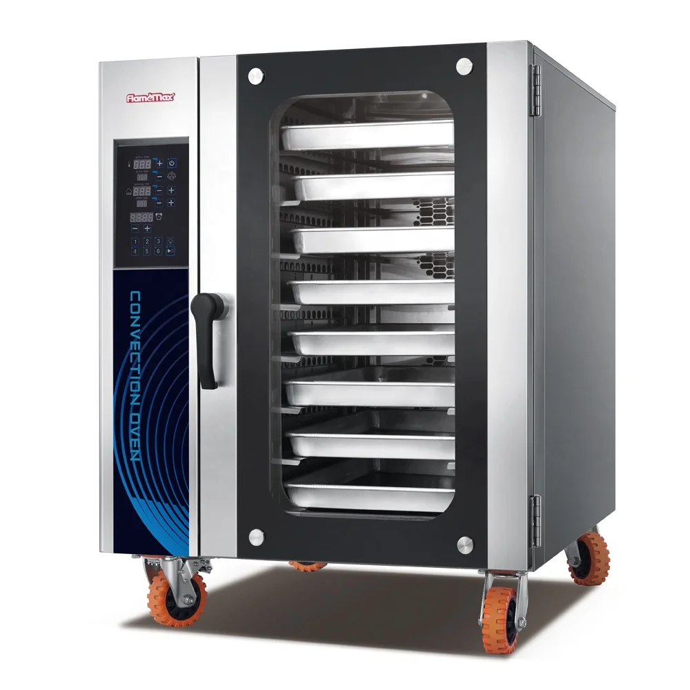 8 Trays Horno Industrial Para Pan Bakery Oven Prices Hot Air CirculationElectric Rear Blower Convection Oven For Food Shop