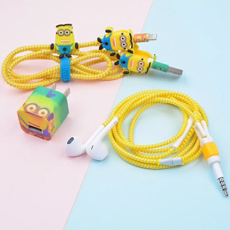 New mobile accessories lovely ribbon style cable protector/cellphone colorful USB cable protector for iPhone