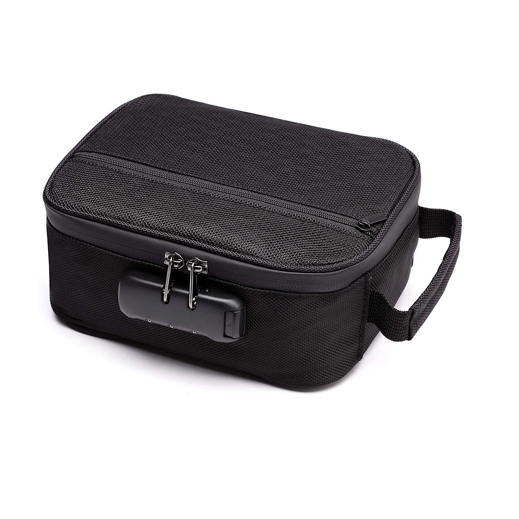 Waterproof Smell Proof Case with Lock Odor Bag Carbon fiber lining Upgraded Shell