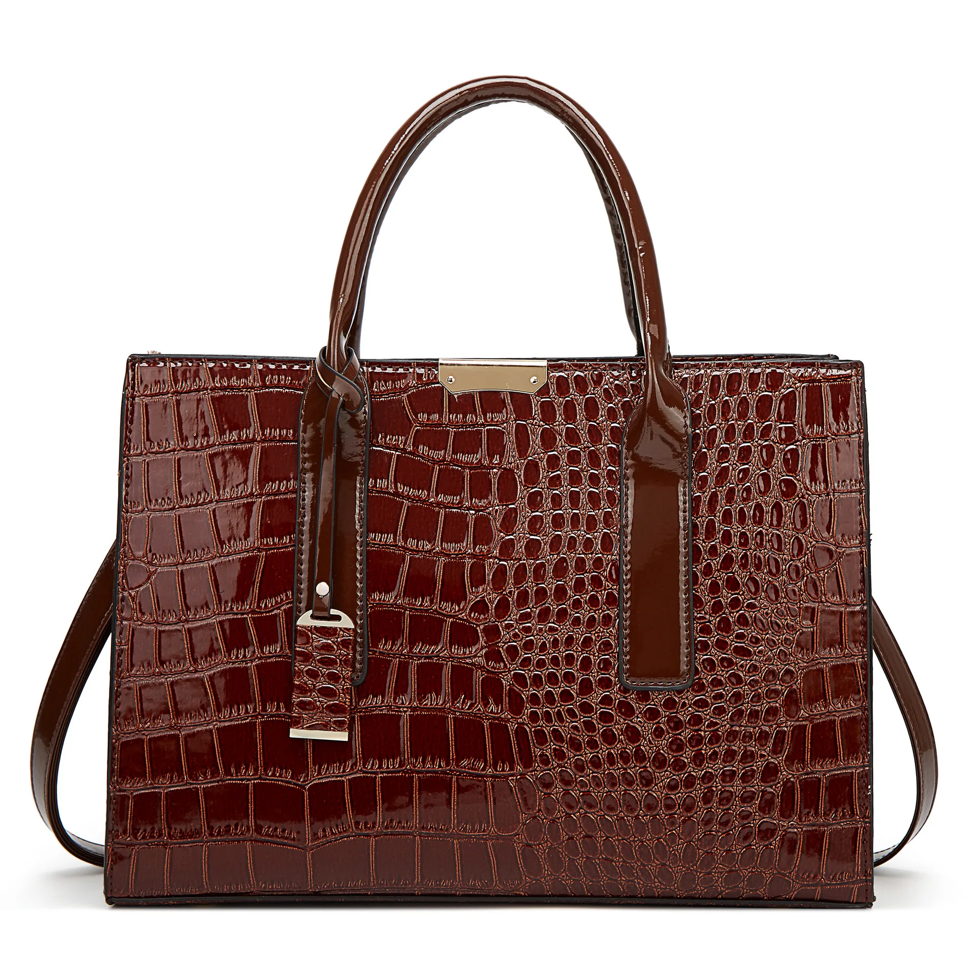 High Quality Crocodile Pu Leather Ladies Handbags Alligator Pattern Women Tote Bag Fashion Luxury Lady Hand Bags