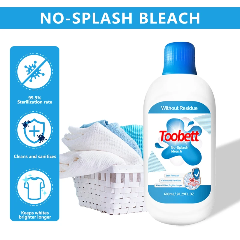 Laundry bleach 600ml Clean clothes laundry whitening products laundry whitener
