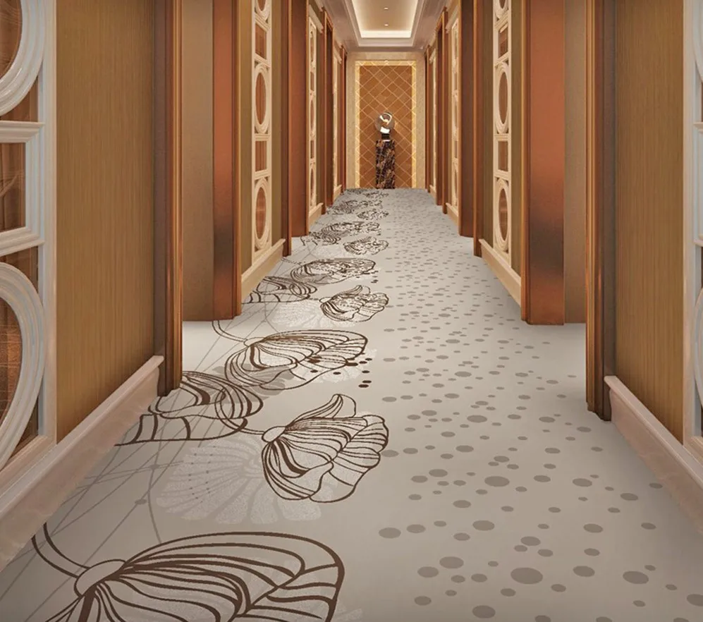 Custom Printing Carpet Rug Five Star Hotel Runner