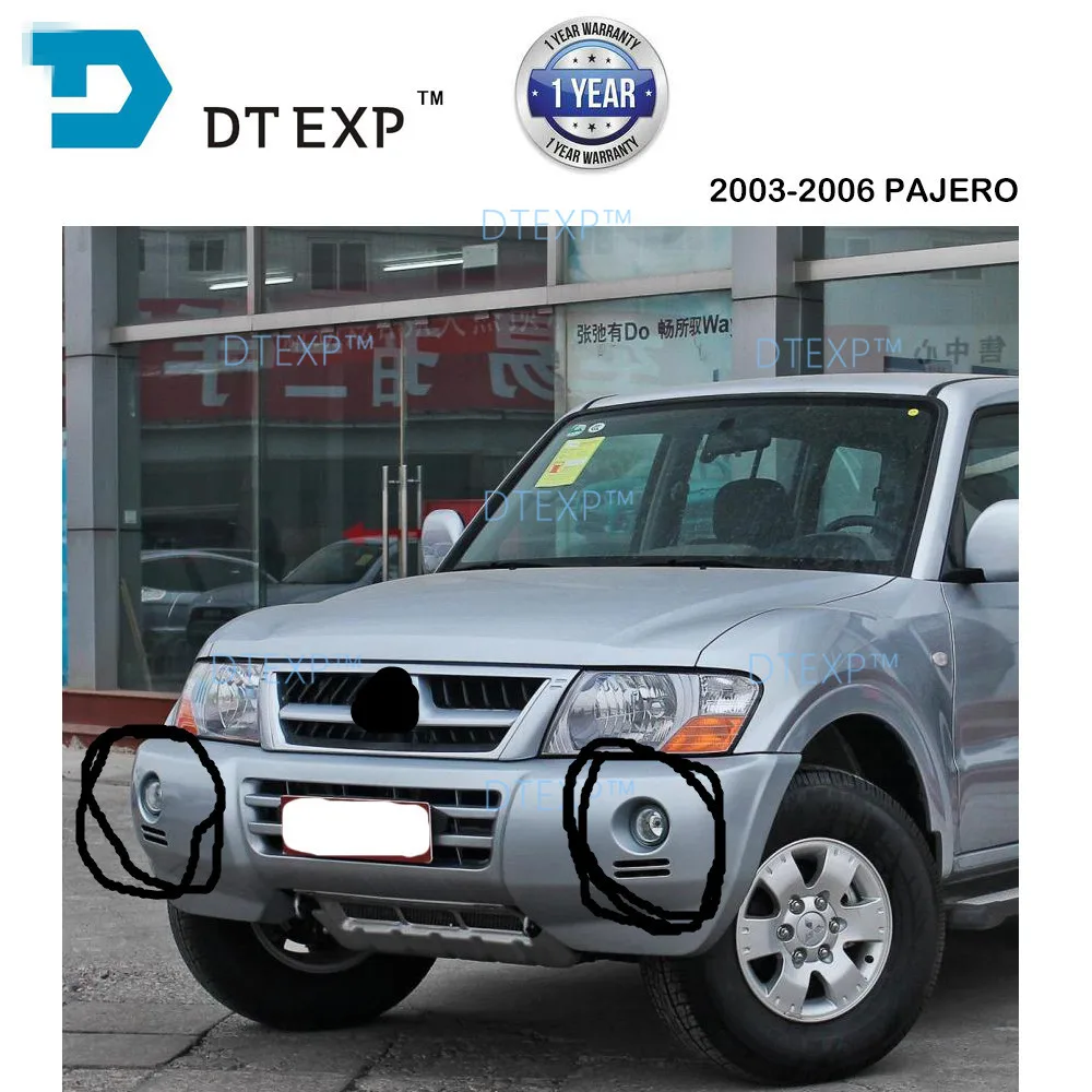 1 шт. Решетка переднего бампера для Pajero V73 V75 V77 бампер сетка Montero 2003-2006 с росписью белый или серебристый