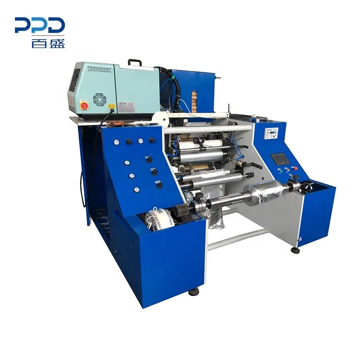 China supplier fully automatic aluminum foil roll rewinding machine