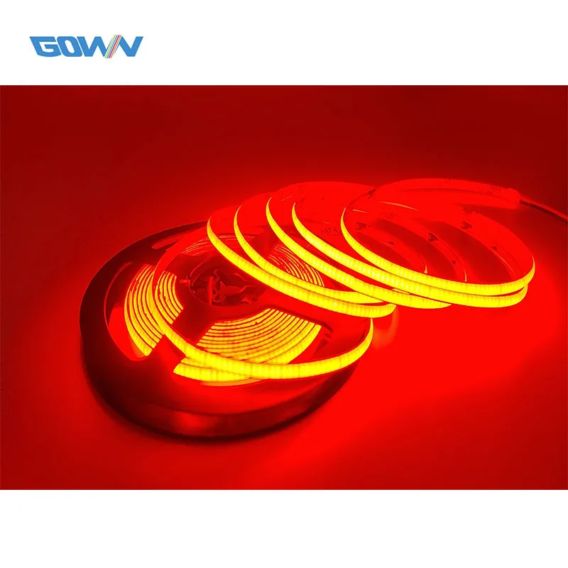 DC12v 24v High Density Good Price IP 20 IP65 840leds/m COB RGB LED Strip Light