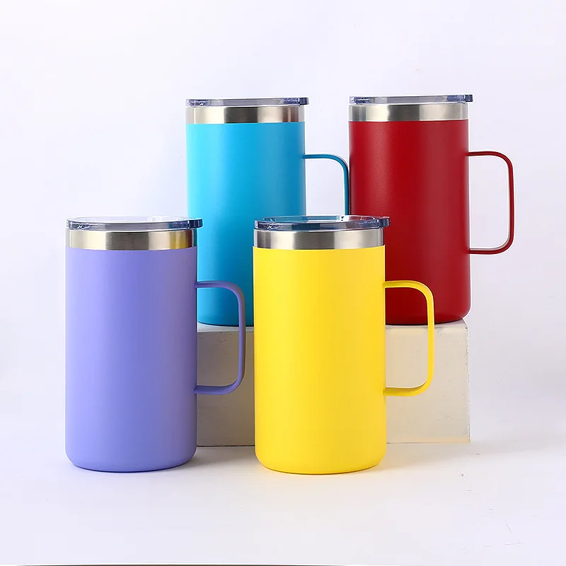 Qibu Tumbler Double Walled Insulated Coffee Thermos Mug Custom Logo Insulated Coffee Travel Mug