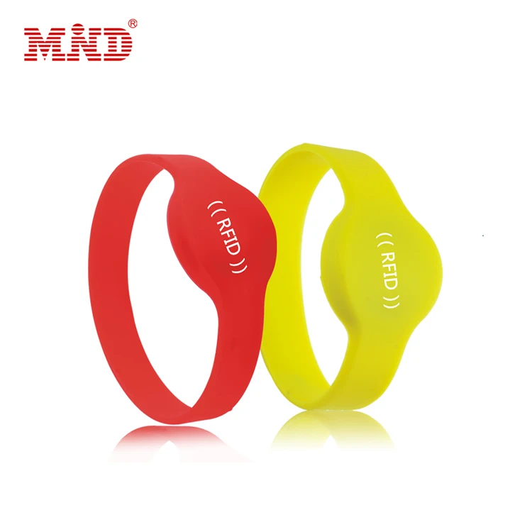 RFID NFC Bracelet Waterproof 13.56MHZ NFC NTAG213 Rubber Silicone Wristband