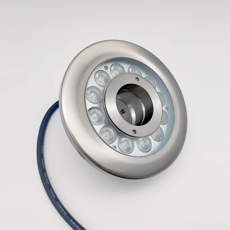 IP68 Waterproof RGB LED Water Jet Nozzle Stainless Steel Small Fountain Garden Landscape Outdoor Underwater Fountain Lights