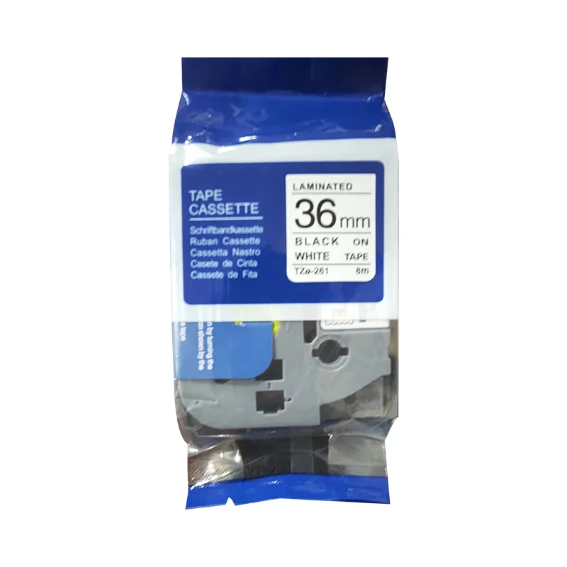 Orison 36mm TZe-261 Tzo-261 Black On White Laminated Printer Ribbon Cartridge Compatible for Brother printer