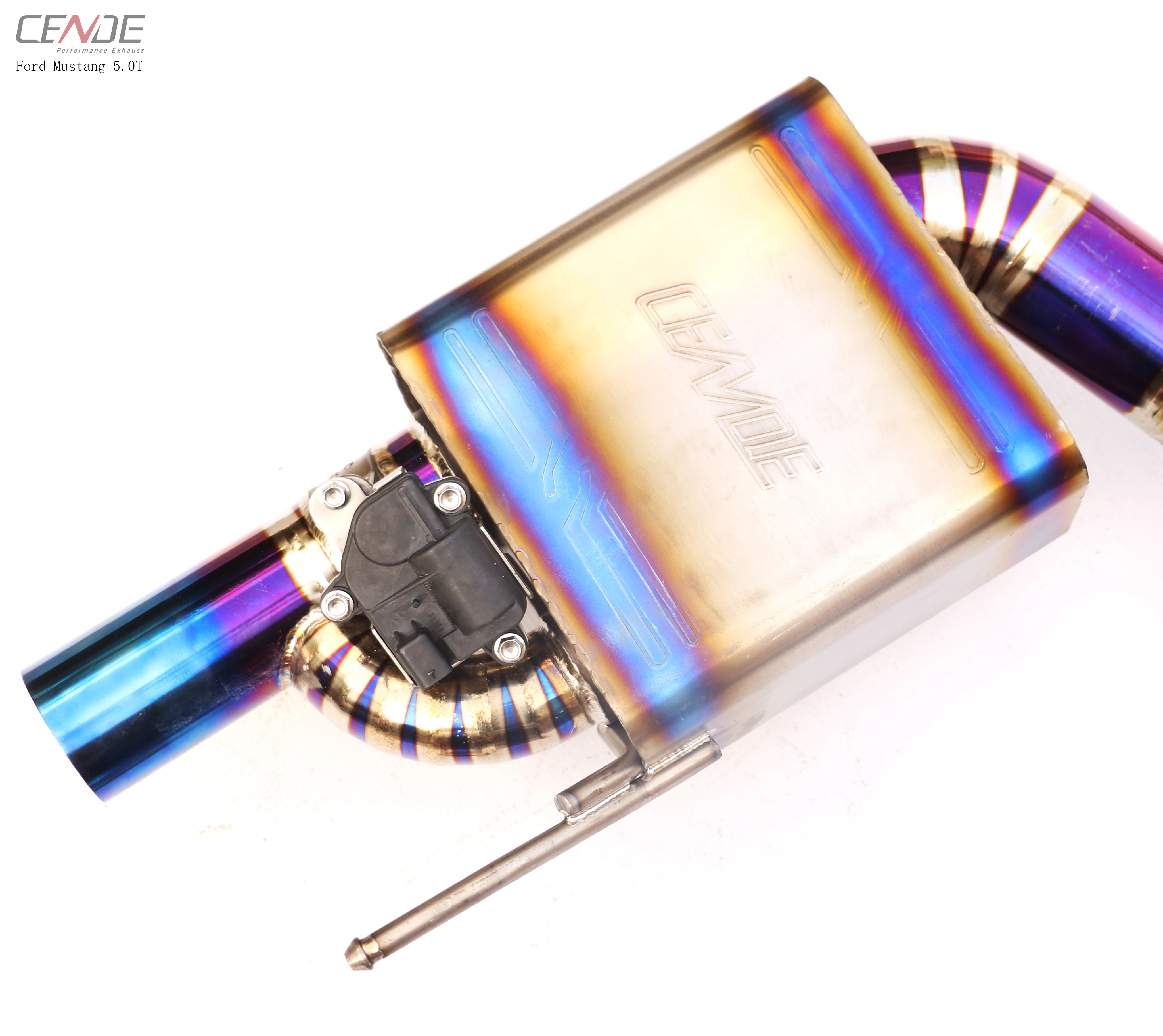 Customized 76 mm Performance titanium pipe  system 2.3 t exhaust for ford mustang exhaust 5.0 T