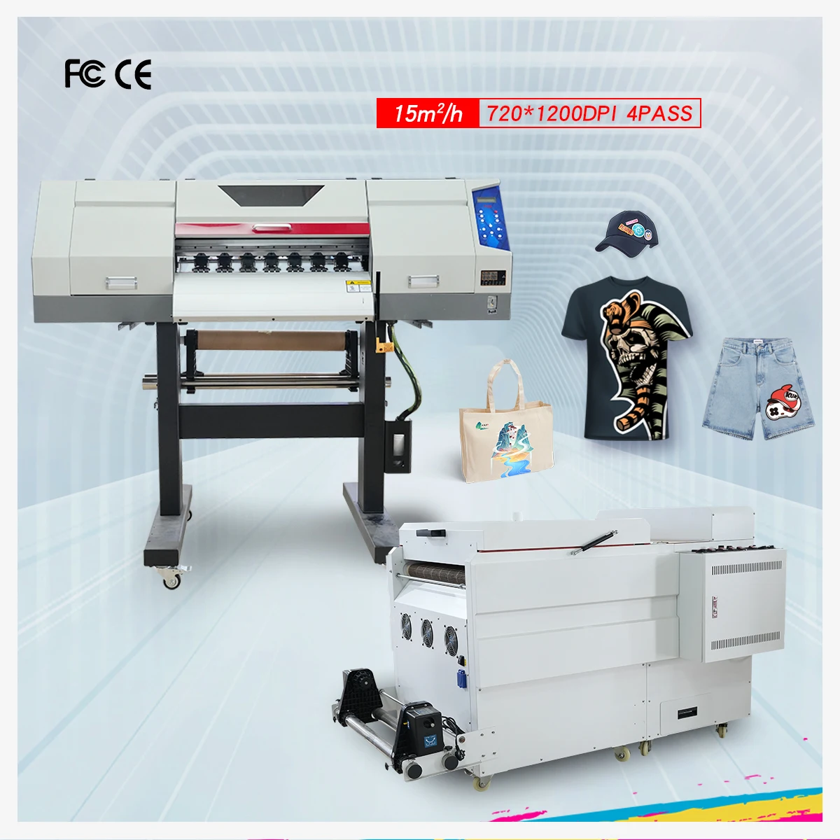 A1 impresora dual head i3200 digital dtf printer a1 for tshirt printing machine with shaker dtf film dtf printer machine
