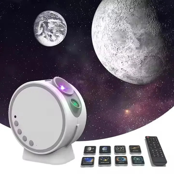 LED Galaxy Planetarium Star Projector Night Light HD Lens with Sleep Aid White Noise BT Music Player Film Focusing Light