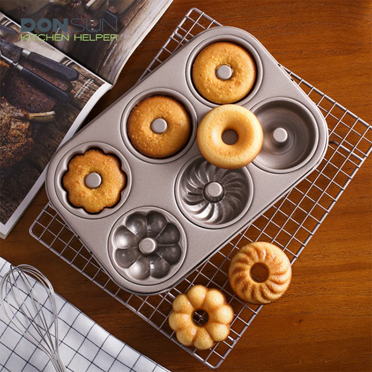 Non-Stick 6 Cup Carbon Steel  Muffin Pan