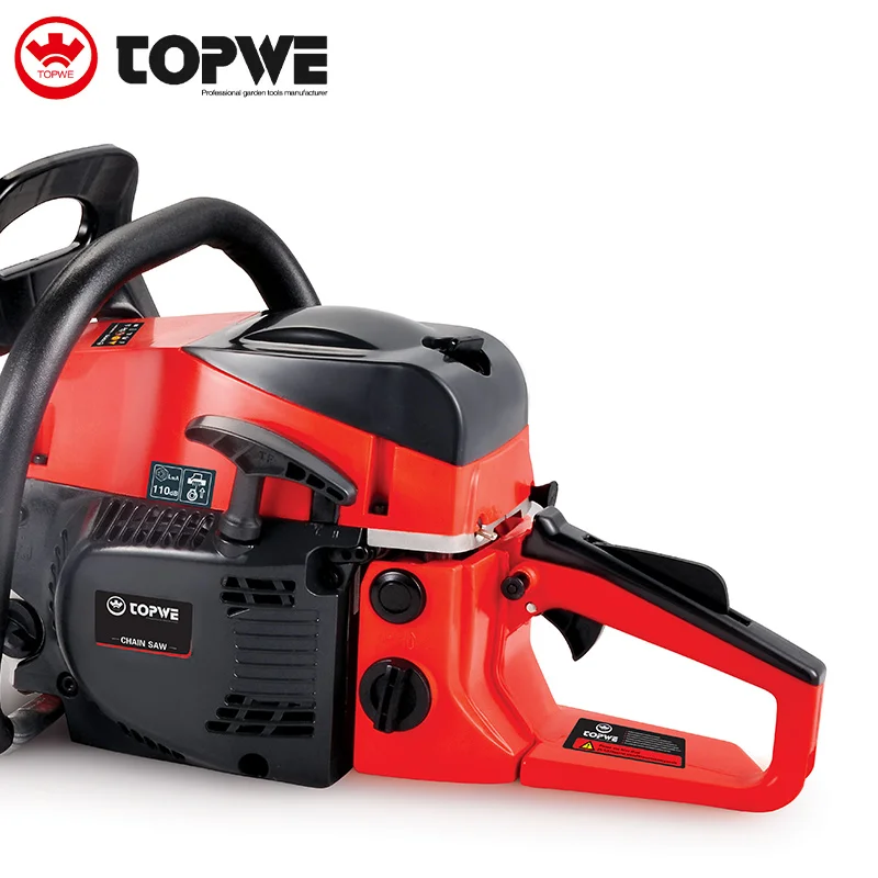 TOPWE Tree Cut Machine 2-stroke Pole Chainsaw 52cc Diamond Chain Saw