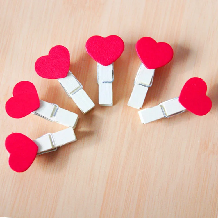 Factory price heart shape wood clothespin wooden clothes pegs clip