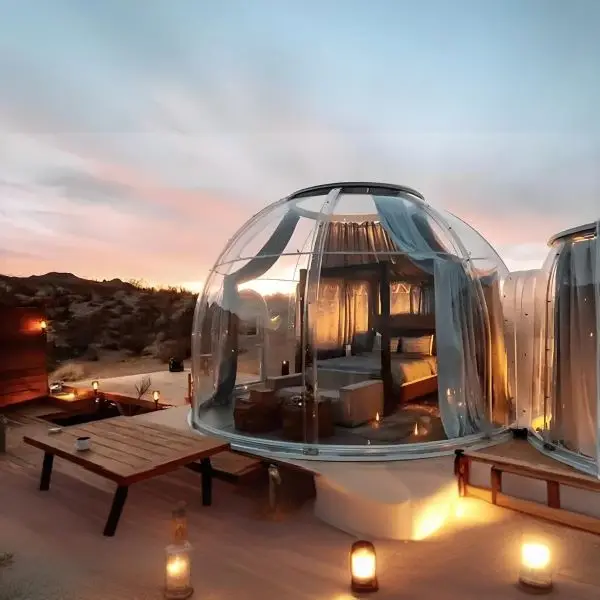 PC Outdoor geodesic dome igloo tent  for sales