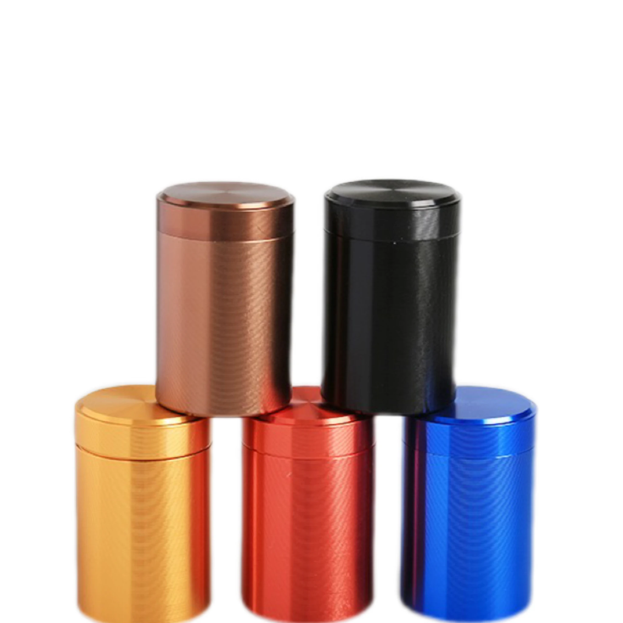 Convenient small large tea candy pill dried fruit can metal titanium aluminum alloy
