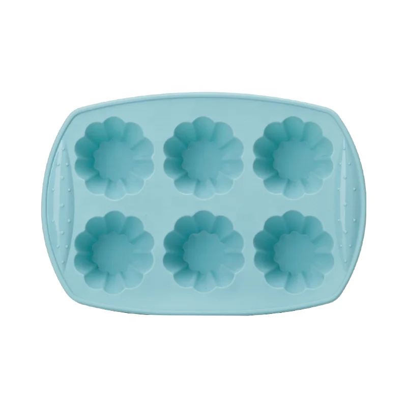 Non-stick Flower Shape Silicone Cupcake Mold For Baking