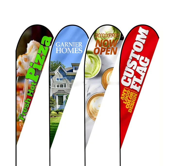 Outdoor Advertising Cheap Beach flag Flying Banner Tear Drop Flag And Feather Flag Banner Printing