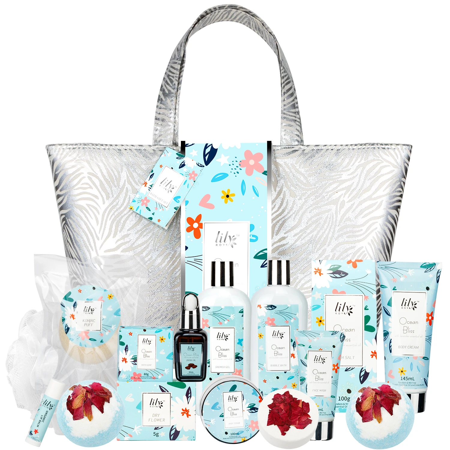 Роскошный расслабляющий огромный набор для спа-ванны на День Матери и отца с сумкой для эфирного масла мужской и женский набор для ухода