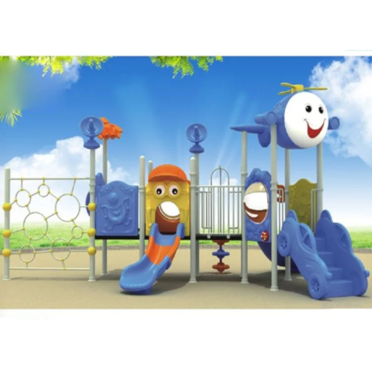 residential plastic outdoor playground equipment with Plastic Slide Manufacturer Price